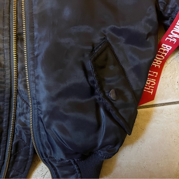 COPY - ALPHA INDUSTRIES YOUTH NASA MA-1 FLIGHT BOMBER JACKET, Kids 3T - Picture 9 of 12